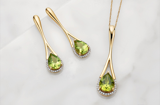 Peridot jewelry. Peridot jewelry.