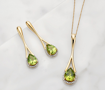 Peridot jewelry. Peridot jewelry.